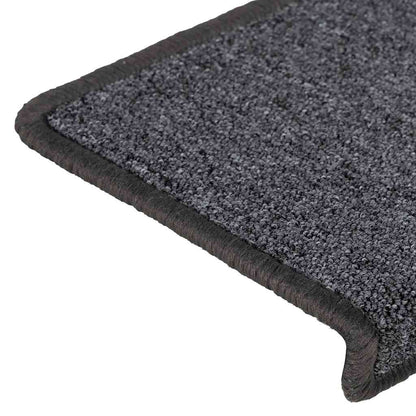 Stufenmatten 30 Stk. 65x21x4 cm Dunkelgrau Rechteckiger Rand