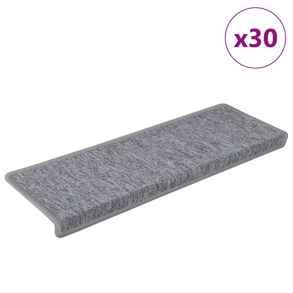 Stufenmatten 30 Stk. 65x21x4 cm Hellgrau Rechteckiger Rand
