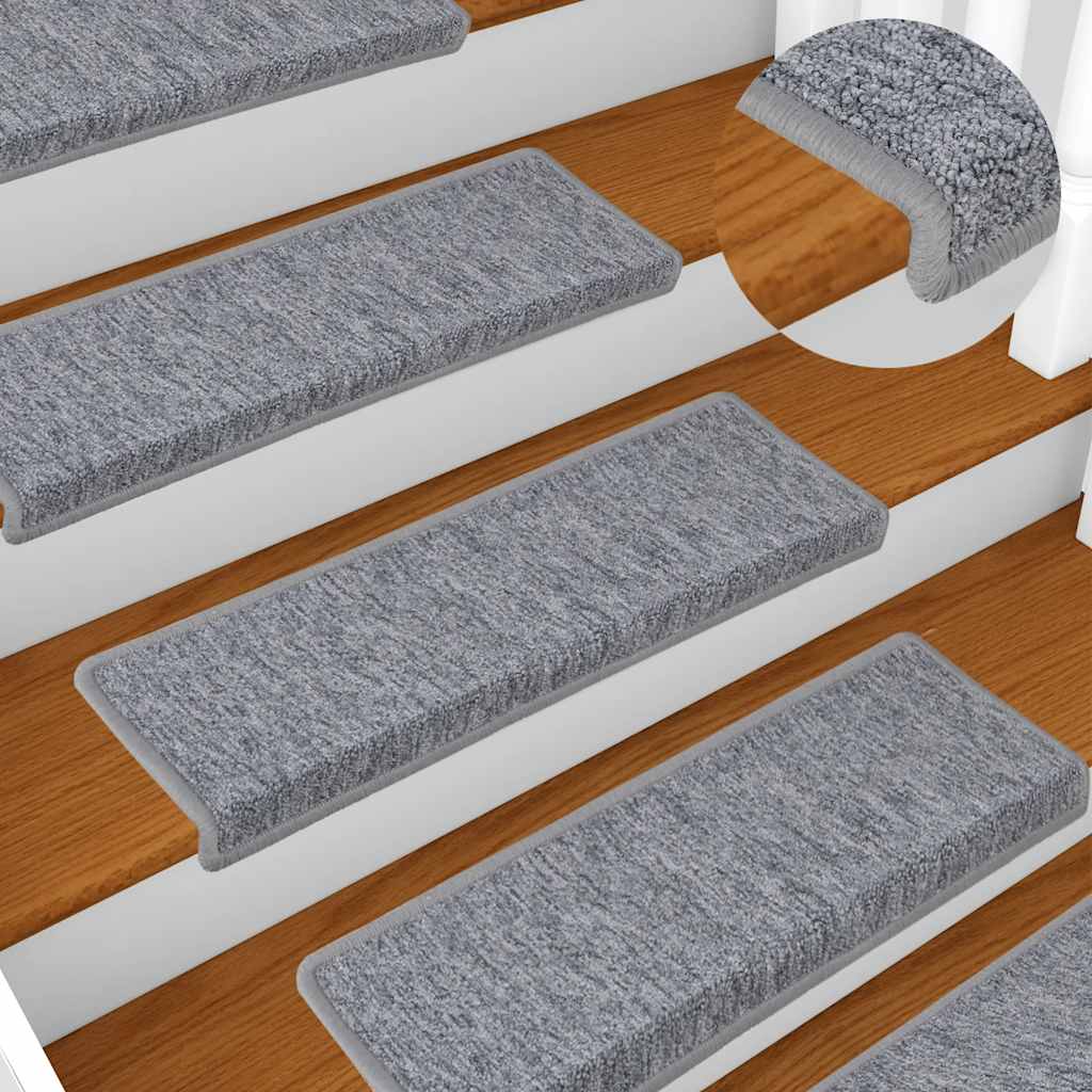 Stufenmatten 30 Stk. 65x21x4 cm Hellgrau Rechteckiger Rand