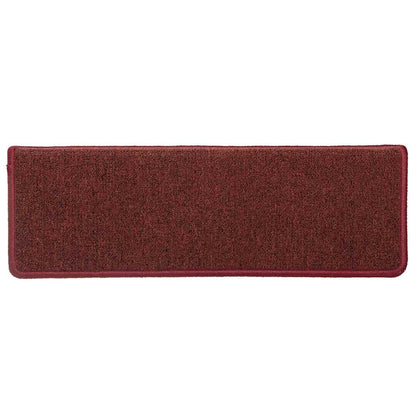 Stufenmatten 30 Stk. 65x21x4 cm Bordeaux Rechteckiger Rand