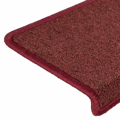 Stufenmatten 30 Stk. 65x21x4 cm Bordeaux Rechteckiger Rand