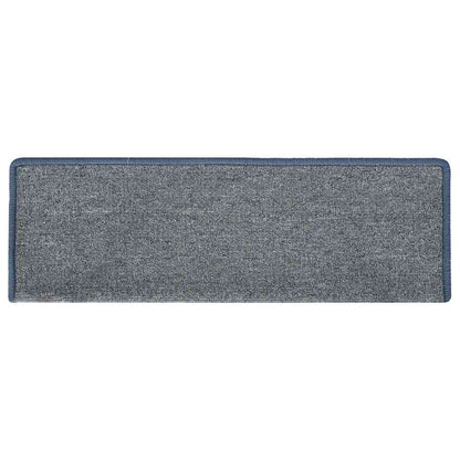Stufenmatten 30 Stk. 65 x 21 x 4 cm Hellgrau und Blau Rechteckiger Rand