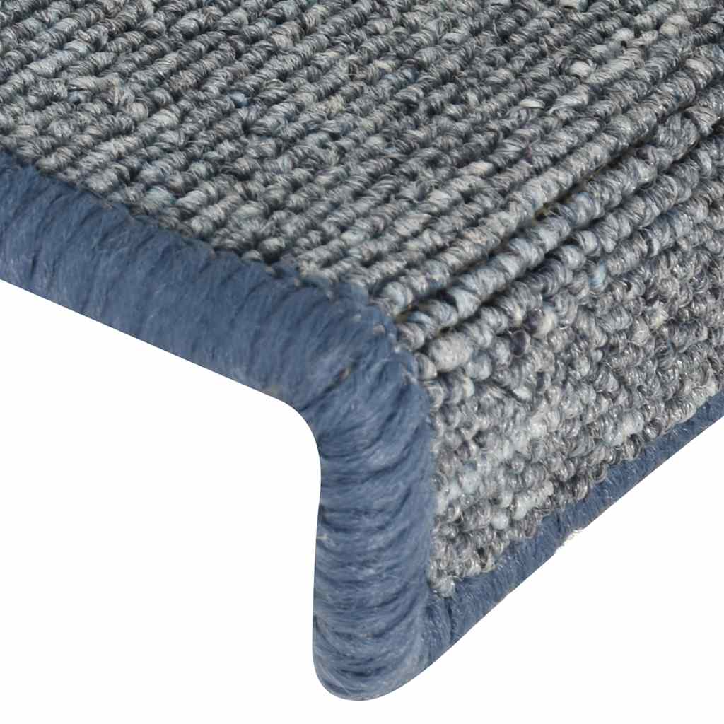 Stufenmatten 30 Stk. 65 x 21 x 4 cm Hellgrau und Blau Rechteckiger Rand