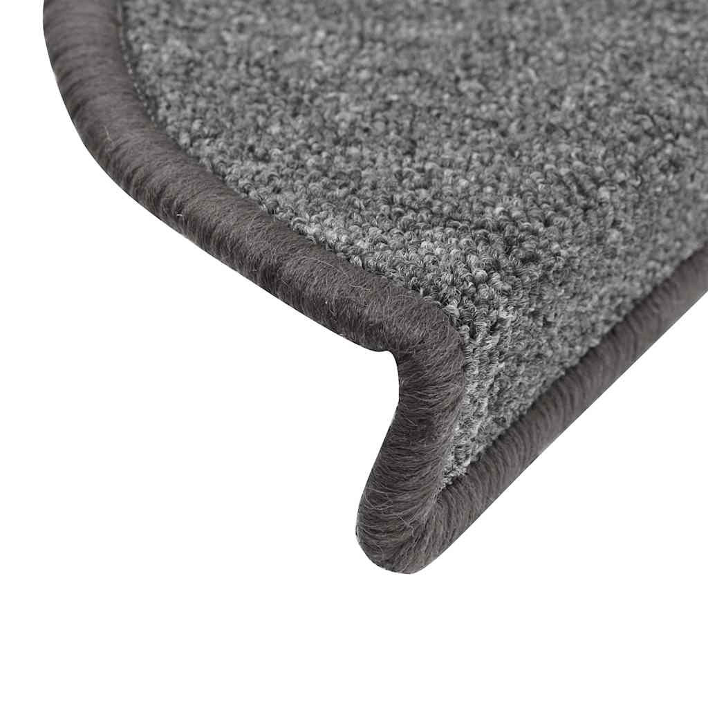 Stufenmatten 20 Stk. 56x17x3 cm Dunkelgrau Halbrund