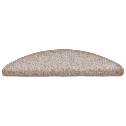 Stufenmatten 20 Stk. 56x17x3 cm Hellbraun Halbrund
