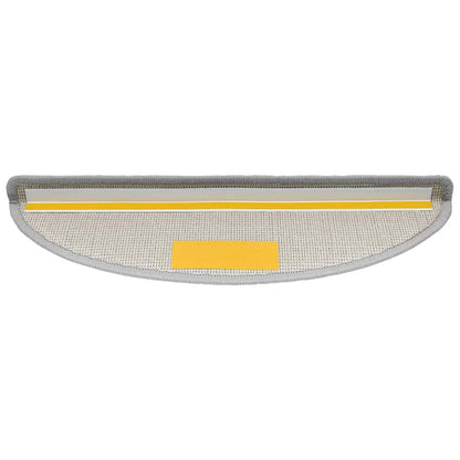 Stufenmatten 20 Stk. 56x17x3 cm Hellgrau Halbrund