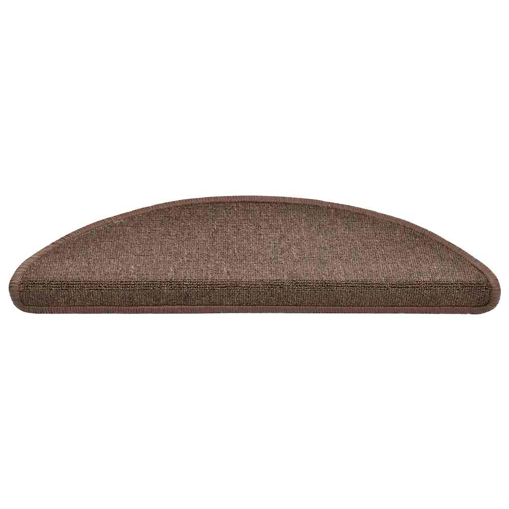 Stufenmatten 20 Stk. 56x17x3 cm Kaffeebraun Halbrund