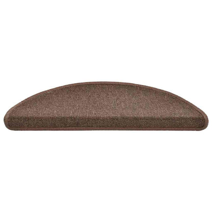 Stufenmatten 20 Stk. 56x17x3 cm Kaffeebraun Halbrund