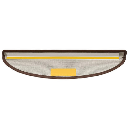 Stufenmatten 20 Stk. 56x17x3 cm Kaffeebraun Halbrund