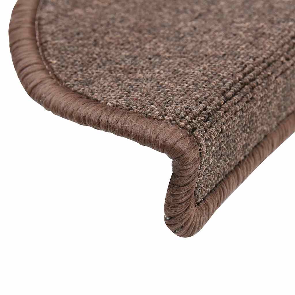 Stufenmatten 20 Stk. 56x17x3 cm Kaffeebraun Halbrund
