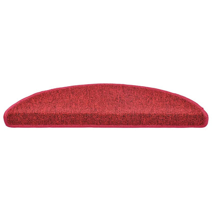 Stufenmatten 20 Stk. 56x17x3 cm Bordeaux Halbrund
