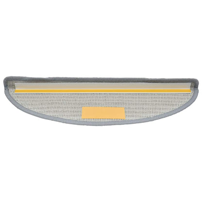 Stufenmatten 30 Stk. 56x17x3 cm Grau Halbrund