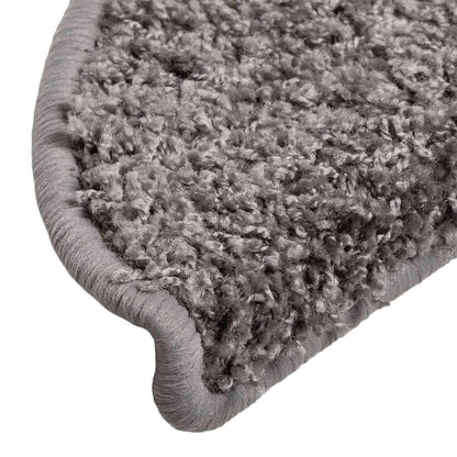 Stufenmatten 30 Stk. 56x17x3 cm Grau Halbrund