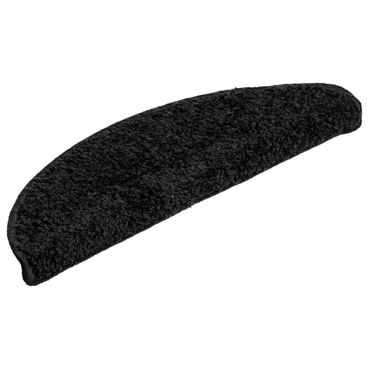Stufenmatten 30 Stk. 56x17x3 cm Schwarz Halbrund