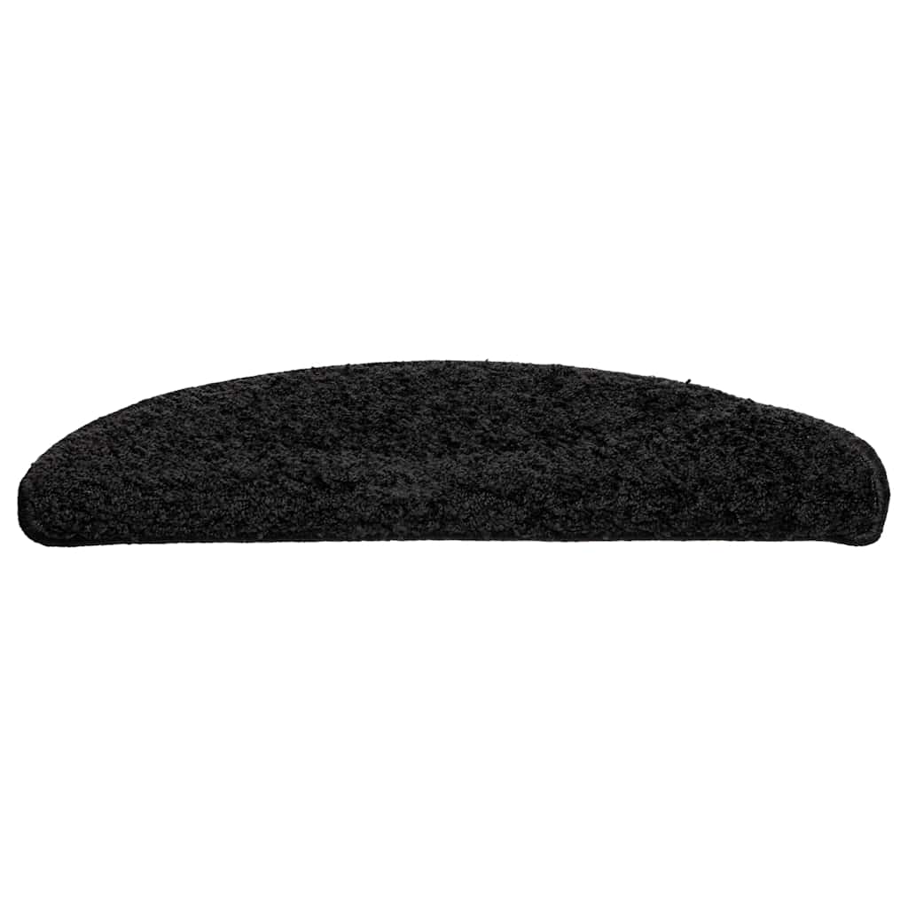 Stufenmatten 30 Stk. 56x17x3 cm Schwarz Halbrund