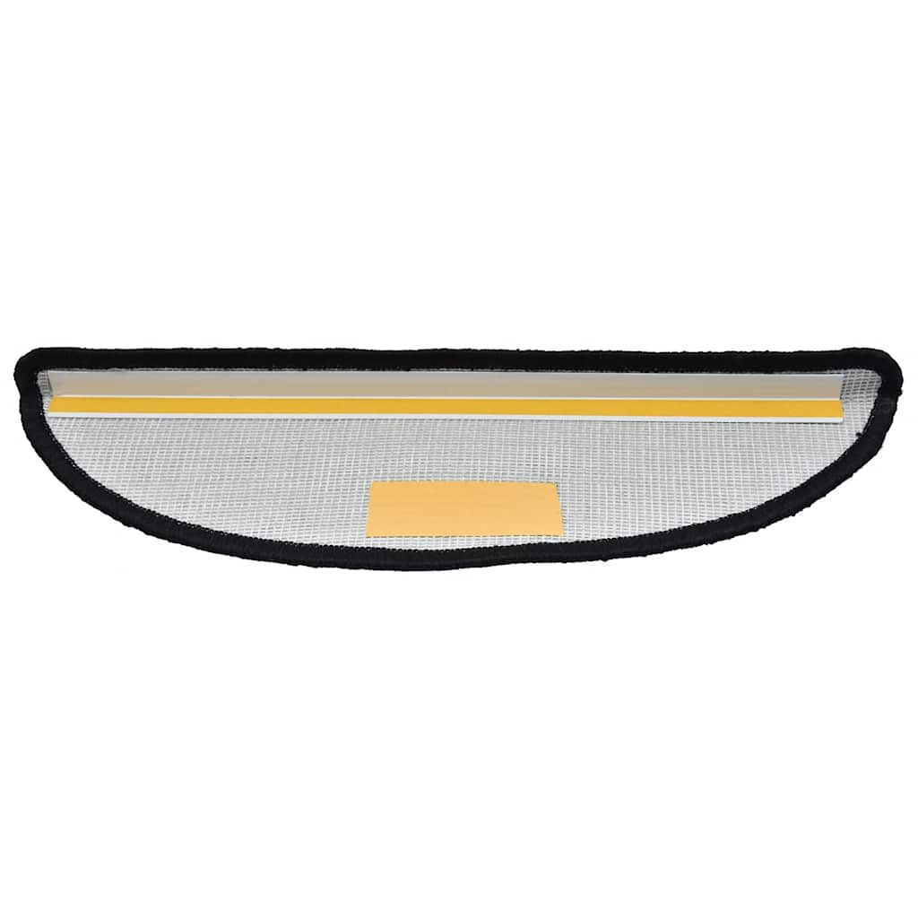 Stufenmatten 30 Stk. 56x17x3 cm Schwarz Halbrund