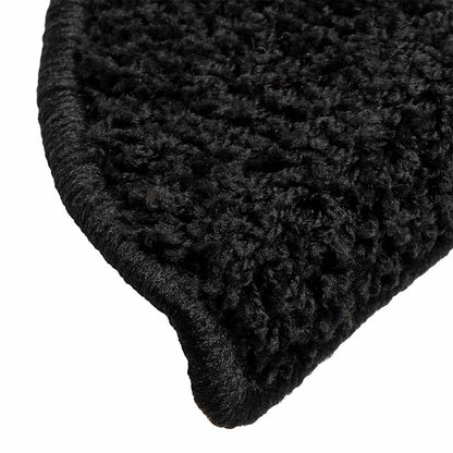 Stufenmatten 30 Stk. 56x17x3 cm Schwarz Halbrund