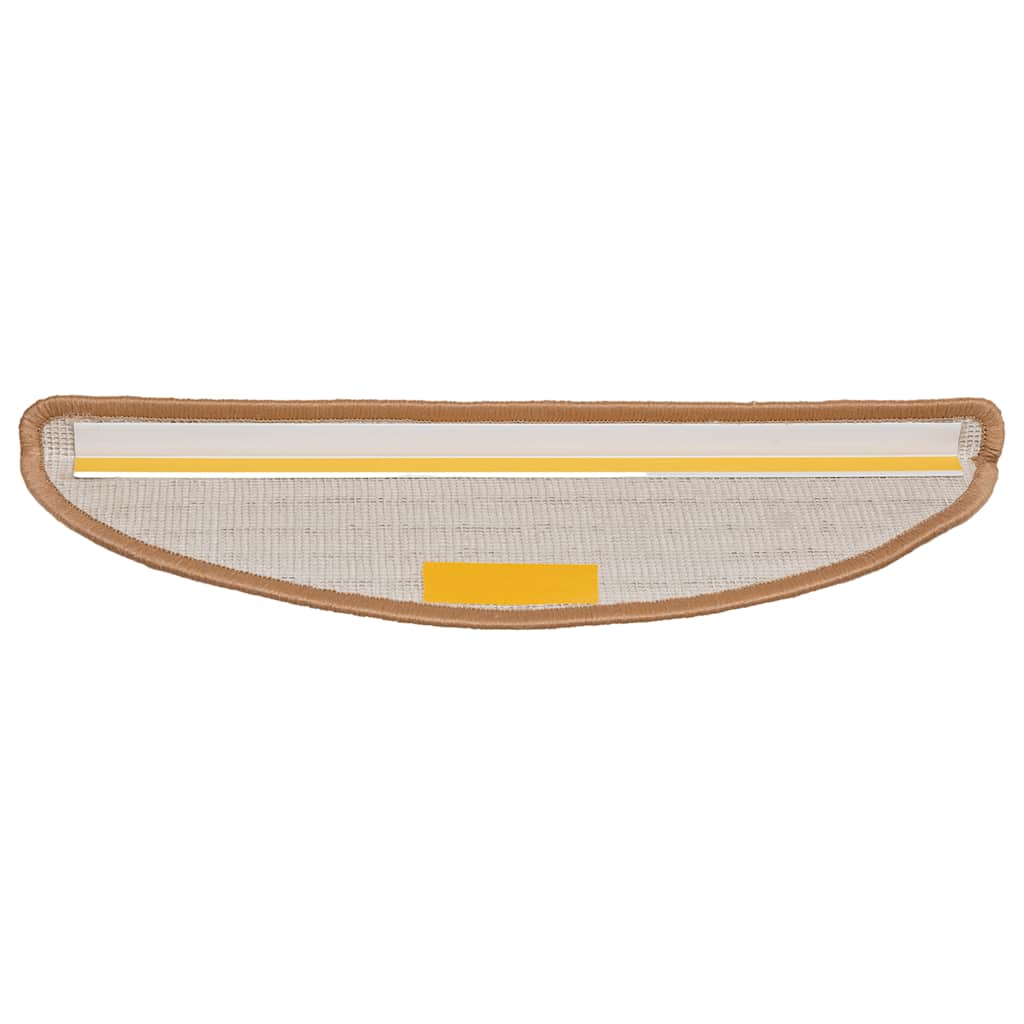 Stufenmatten 30 Stk. 56x17x3 cm Beige Halbrund