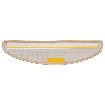 Stufenmatten 30 Stk. 56x17x3 cm Creme Halbrund