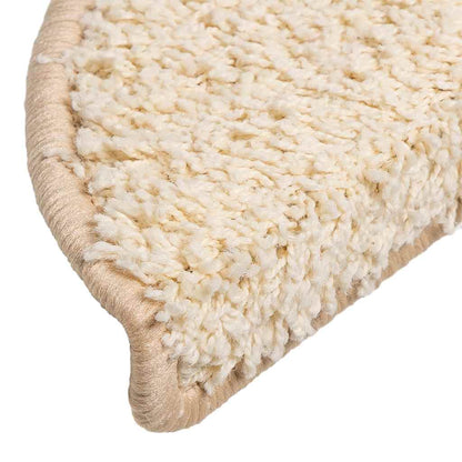 Stufenmatten 30 Stk. 56x17x3 cm Creme Halbrund
