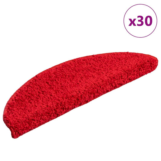 Stufenmatten 30 Stk. 56x17x3 cm Rot Halbrund