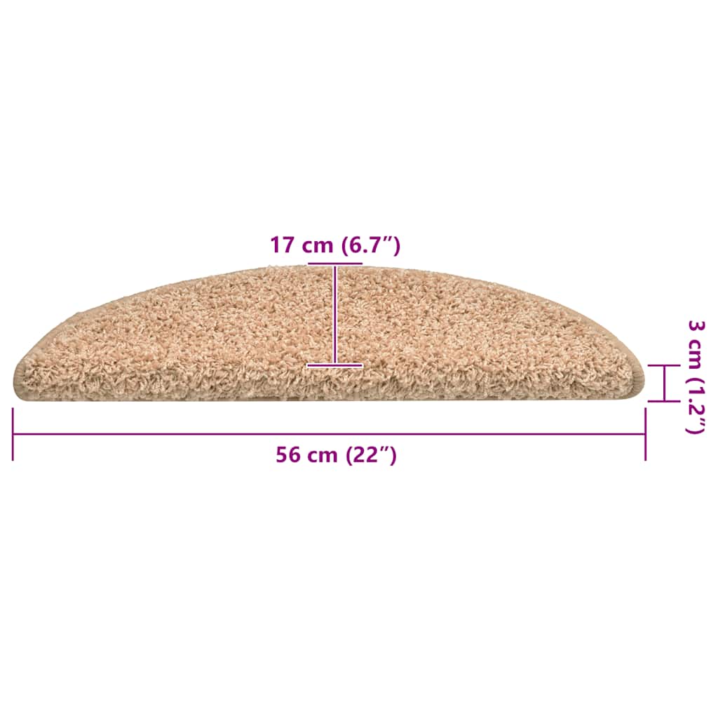 Stufenmatten 30 Stk. 56x17x3 cm Gold Halbrund