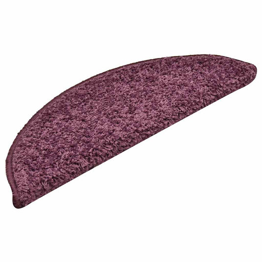 Stufenmatten 30 Stk. 56x17x3 cm Dunkelviolett Halbrund