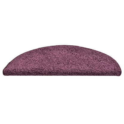 Stufenmatten 30 Stk. 56x17x3 cm Dunkelviolett Halbrund