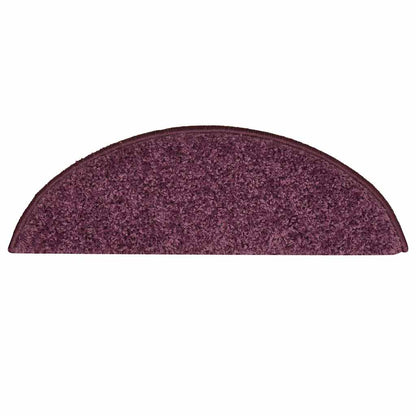Stufenmatten 30 Stk. 56x17x3 cm Dunkelviolett Halbrund
