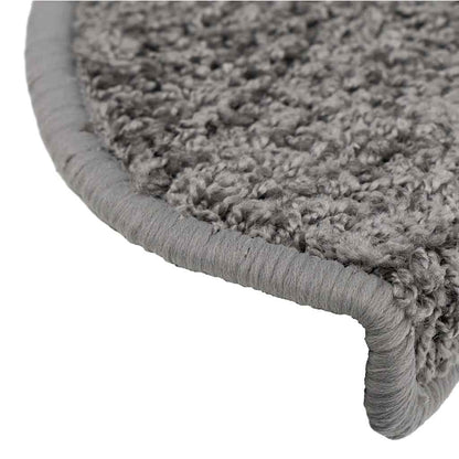 Stufenmatten 30 Stk. 65x21x4 cm Grau Halbrund Groß