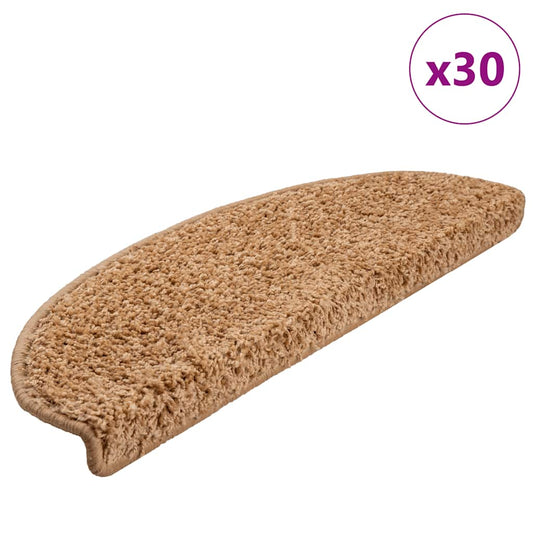 Stufenmatten 30 Stk. 65x21x4 cm Beige Halbrund Groß