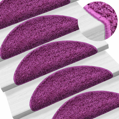 Stufenmatten 30 Stk. 65x21x4 cm Violett Halbrund Groß