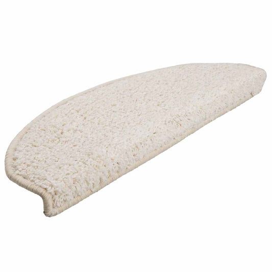 Stufenmatten 30 Stk. 65x21x4 cm Weiß Halbrund Groß