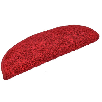 Stufenmatten 30 Stk. 65x21x4 cm Rot Halbrund Groß
