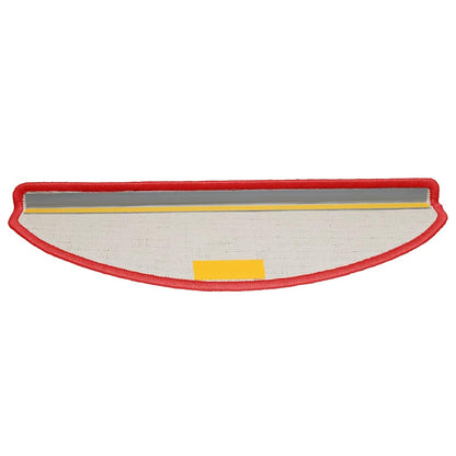 Stufenmatten 30 Stk. 65x21x4 cm Rot Halbrund Groß