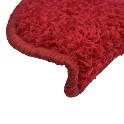 Stufenmatten 30 Stk. 65x21x4 cm Rot Halbrund Groß