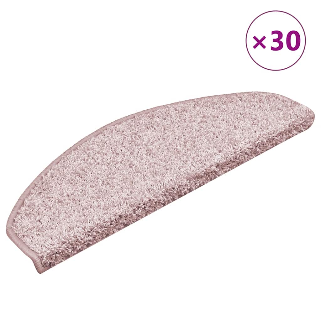 Stufenmatten 30 Stk. 65x21x4 cm Hellrosa Halbrund Groß
