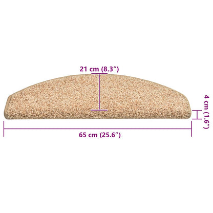 Stufenmatten 30 Stk. 65x21x4 cm Gold Halbrund Groß