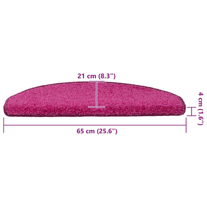 Stufenmatten 30 Stk. 65x21x4 cm Rosa Halbrund Groß