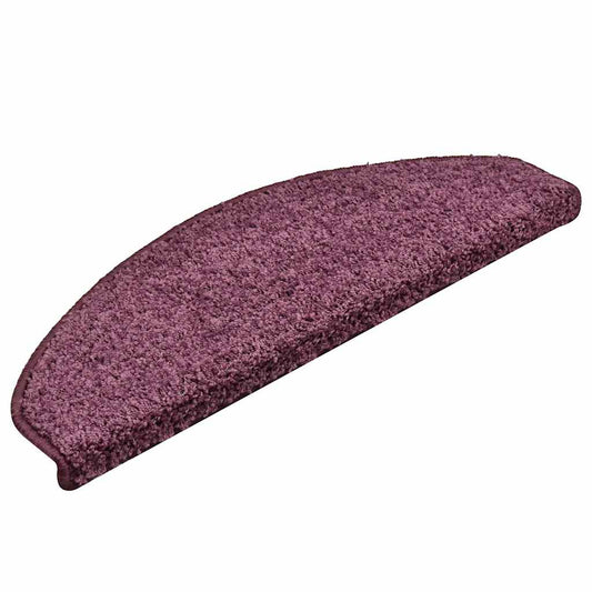 Stufenmatten 30 Stk. 65x21x4 cm Dunkelviolett Halbrund Groß