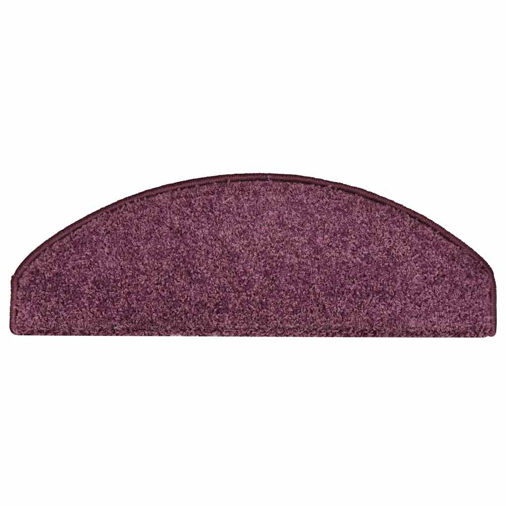 Stufenmatten 30 Stk. 65x21x4 cm Dunkelviolett Halbrund Groß