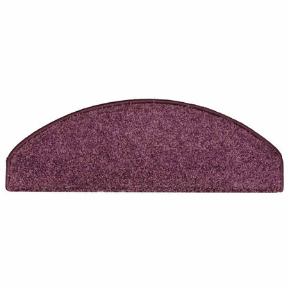 Stufenmatten 30 Stk. 65x21x4 cm Dunkelviolett Halbrund Groß