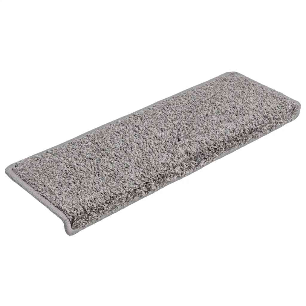 Stufenmatten 30 Stk. 65x21x4 cm Grau Rechteckiger Rand
