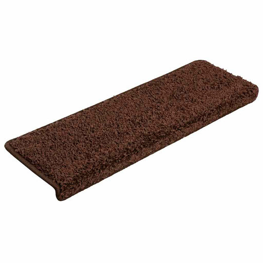 Stufenmatten 30 Stk. 65x21x4 cm Braun Rechteckiger Rand