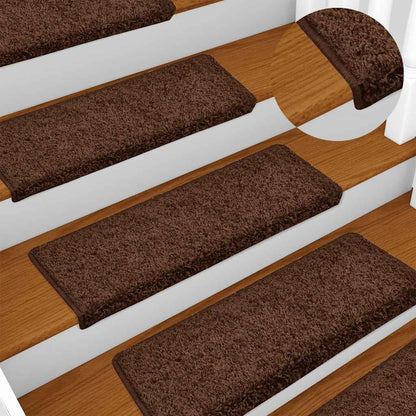 Stufenmatten 30 Stk. 65x21x4 cm Braun Rechteckiger Rand