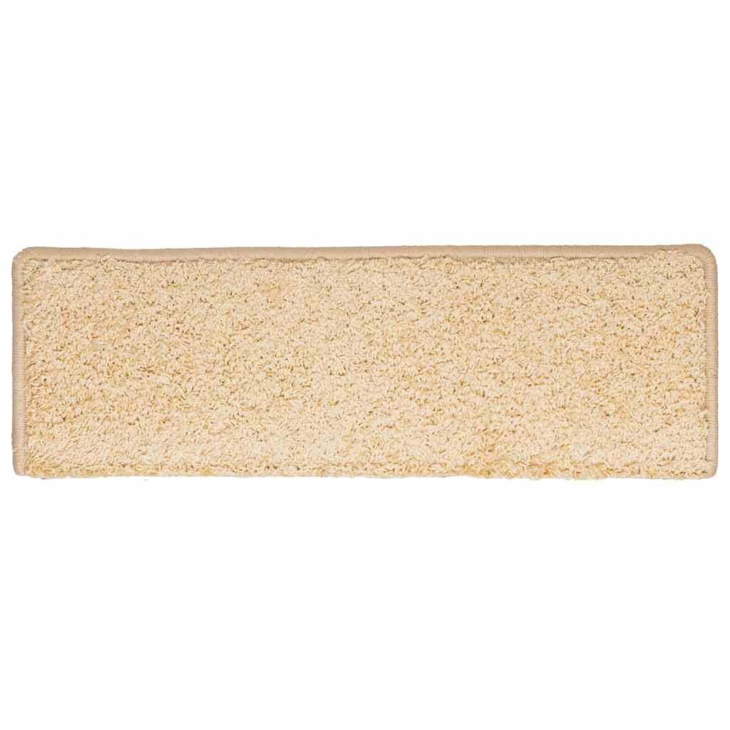 Stufenmatten 30 Stk. 65x21x4 cm Creme Rechteckiger Rand