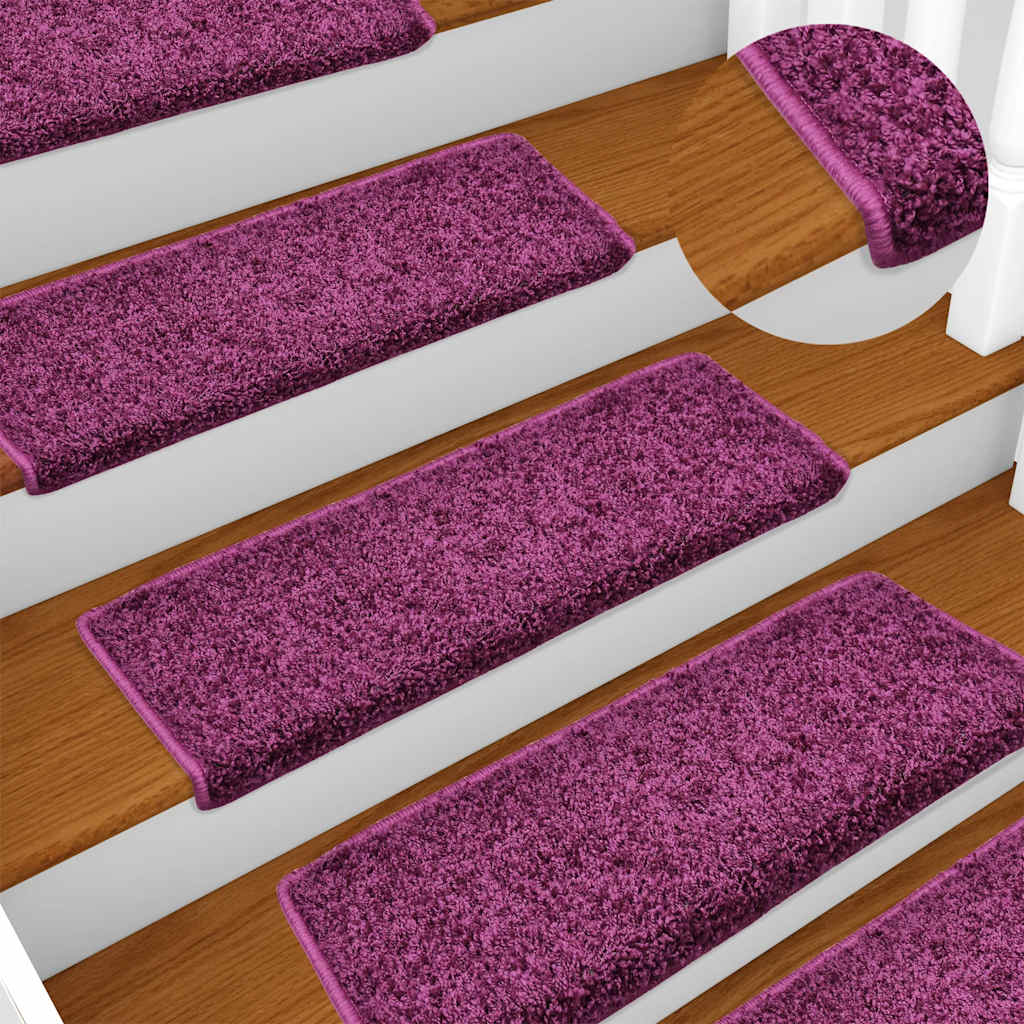 Stufenmatten 30 Stk. 65x21x4 cm Violett Rechteckiger Rand