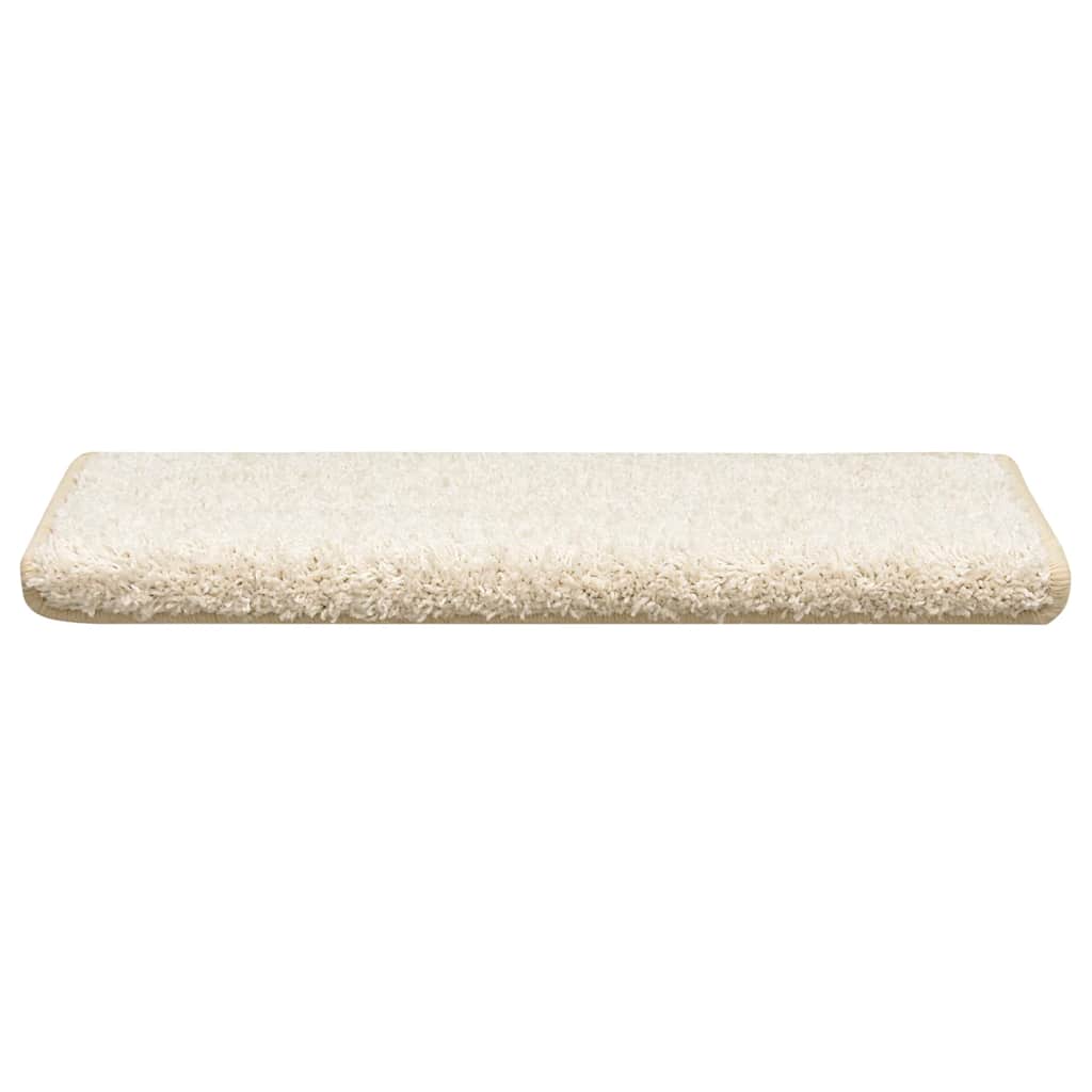 Stufenmatten 30 Stk. 65x21x4 cm Weiß Rechteckiger Rand