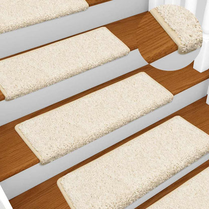 Stufenmatten 30 Stk. 65x21x4 cm Weiß Rechteckiger Rand