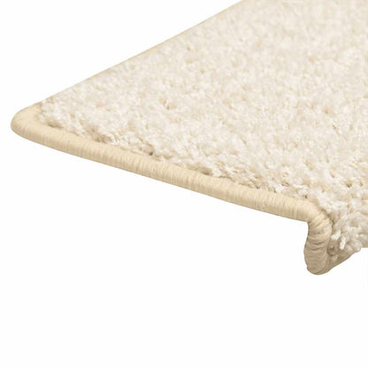 Stufenmatten 30 Stk. 65x21x4 cm Weiß Rechteckiger Rand